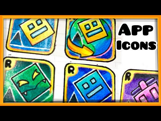 My Geometry Dash App Icons Art + Fan-games!