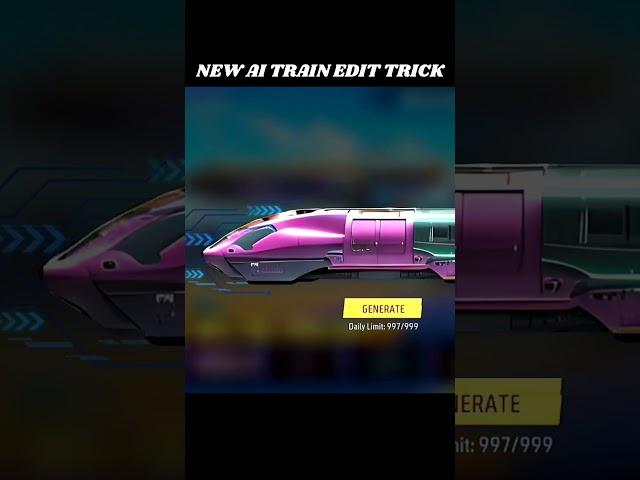 New AI Train Edit Trick  Free Fire New Train Customize | FF New Event #shorts