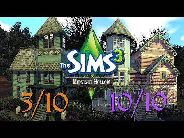 Judging and Rating Every EA Build in the Sims 3 Midnight Hollow