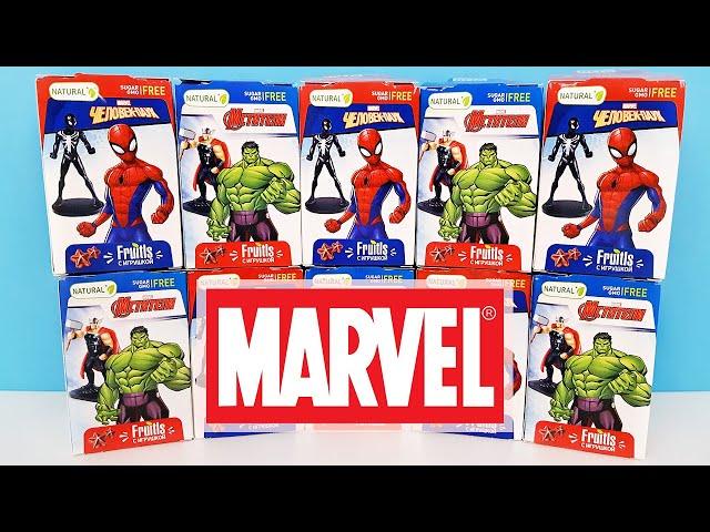 МСТИТЕЛИ И ЧЕЛОВЕК ПАУК 2020 СВИТ БОКС! Сюрпризы, ИГРУШКИ, новые MARVEL Sweet Box Surprise unboxing