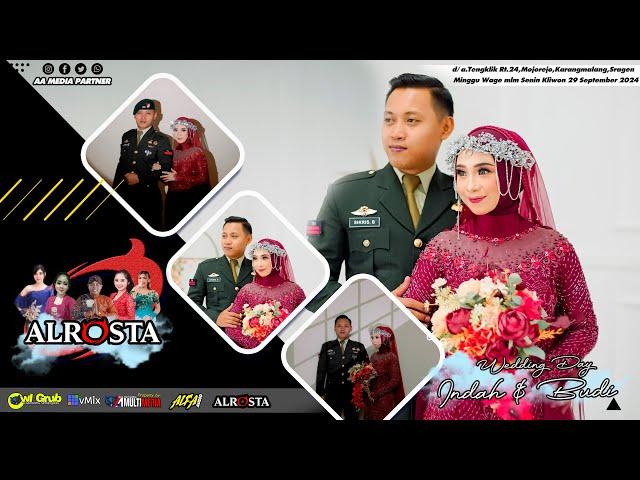 LIVE ALROSTA  II WEDDING INDAH & BUDI II ALFA AUDIO RT1 (BangLANDO II AA MEDIA PUSAT II MOJOREJO