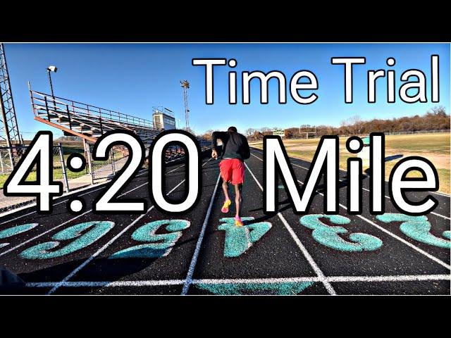 My New Mile PR after doing D1 Workouts #mile #timetrial