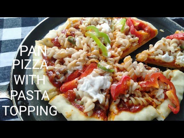 HOME MADE PAN PIZZA ( PASTA TOPPING) || with Madhu's Kitchen show