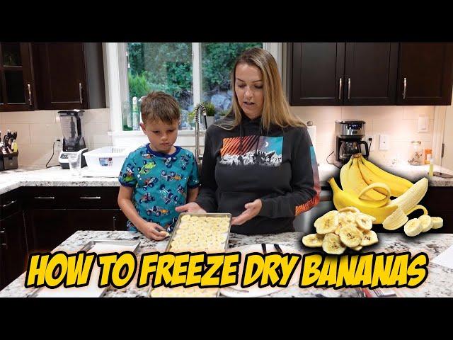 How to Freeze Dry Bananas