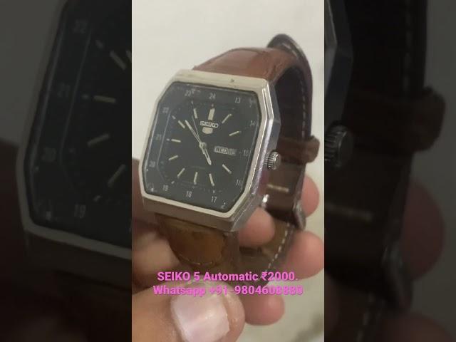 Vintage Seiko 5 Automatic watch Unisex , day date all working properly 100%Original watch , ₹2000.