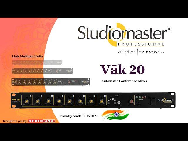 VāK 20 Automatic Conferencing mixer by Studiomaster Professional