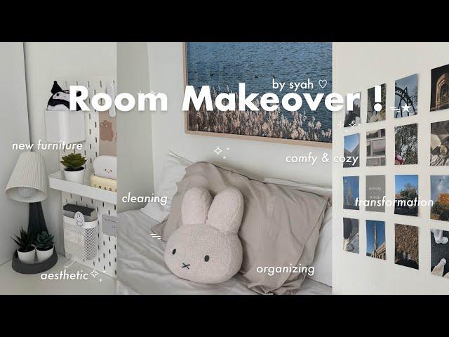 Aesthetic Room Makeover 2024 ! Ikea Shopping, Pinterest Inspired, Cleaning & Organizing ️