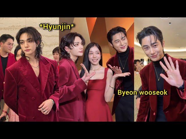 StrayKids Hyunjin, Roh Yoonseo & Byeon Wooseok at Cartier Magical night Event 2024