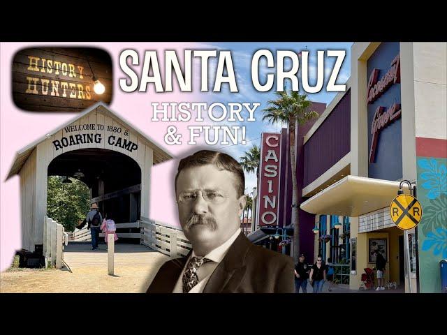 Santa Cruz & Beach Boardwalk History & Roaring Camp train