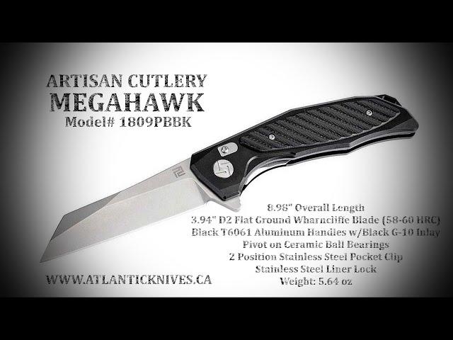 Artisan Cutlery Megahawk - Model# 1809PBBK