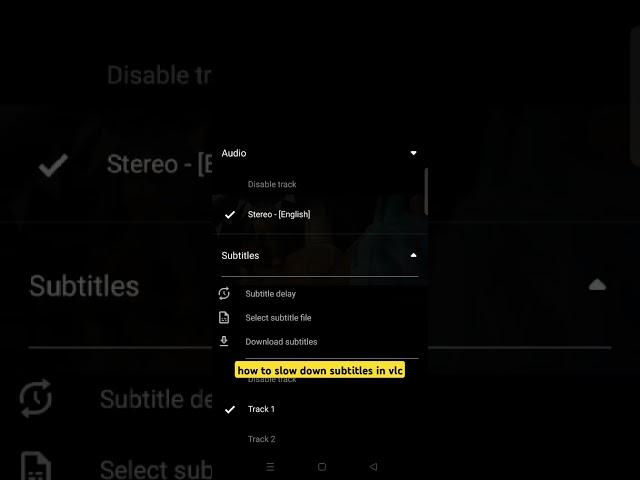 how to slow down subtitles in vlc #howto #subtitles #vlc #android #tech #tutorial