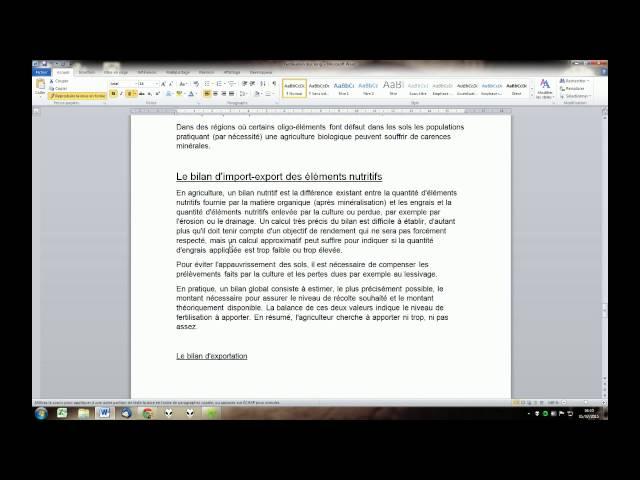 Word 2010 - Utilité des styles