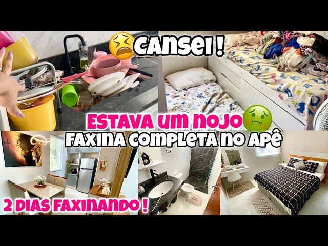 CANSEI ! 3 DIAS SEM LIMPAR CASA  | ESTAVA UM NOJOO  | DEI UMA LIMPEZA GERAL NO APÊ!