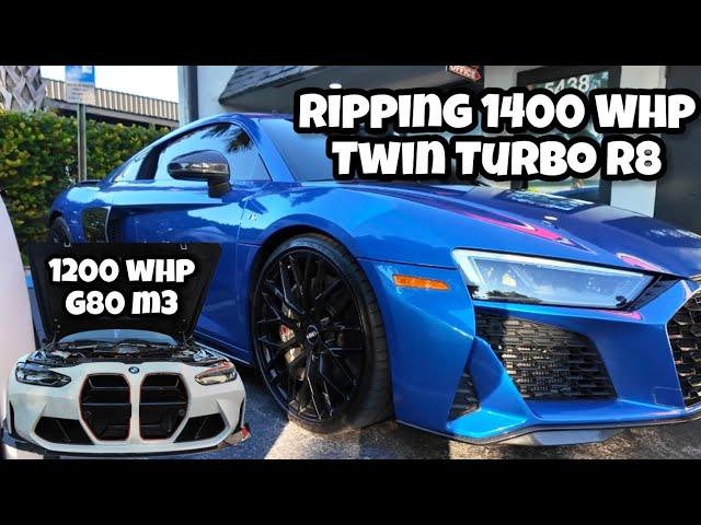 Pulls in 1400 WHP Twin Turbo R8! 1200 WHP M3 CS!