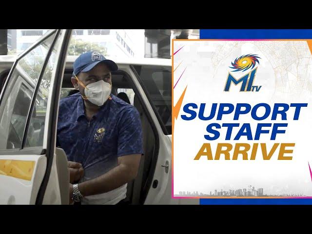 Support staff arrive at the Team Hotel | Mumbai Indians