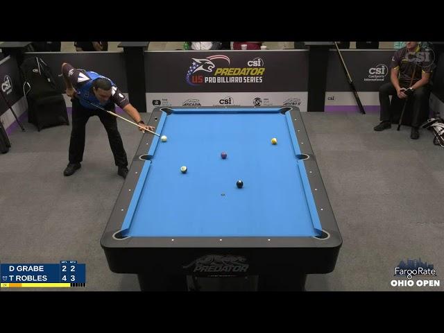 10-BALL ▸ 2021 FargoRate Ohio Open  ▸D. Grabe vs T. Robles