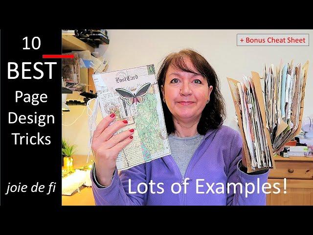 10  BEST Junk Journal Page Design Tricks  TUTORIAL + Bonus Cheat Sheet