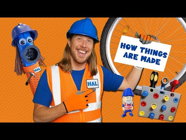 Handyman Hal visits Factories | Learn How Things are Made | Bike Factory and Kazoo Factory