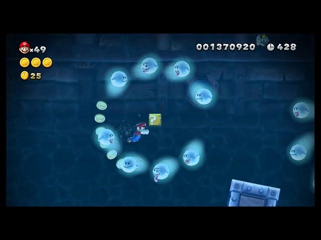 New Super Mario Bros. U Deluxe - Minzmeer-Geisterhaus Buu Huus in Seenot - Geheimer Ausgang