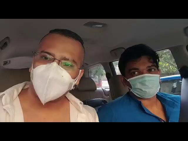 Mohit Advani, SSPWL Director and Pratik Ravjiani, Head SSPWL dropping nurses and staff to hospitals.