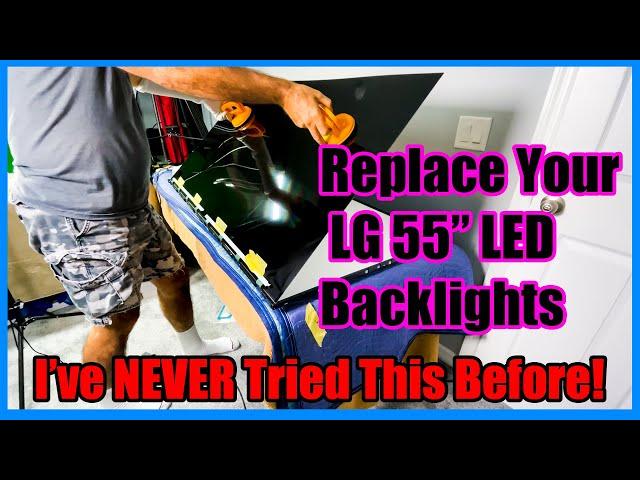 Replace Your LED Backlights on a LG 55" [Quick Screen Flash]