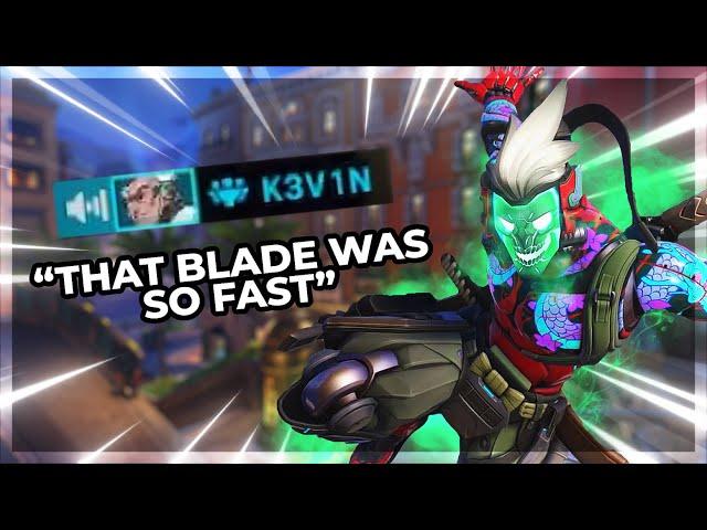 FASTEST OVERWATCH 2 BLADE! NECROS FASTEST GENJI GOD GM1 GHOST DASH POTG (SHOCKING GAMEPLAY) | NECROS