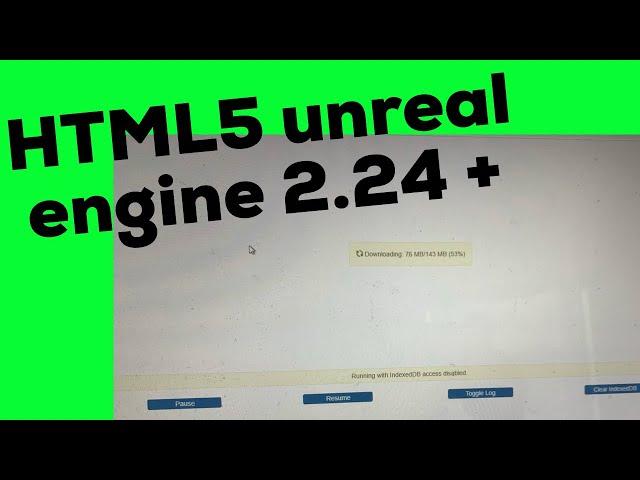 html5 in unreal engine 4.24 - package unreal engine games for the web.