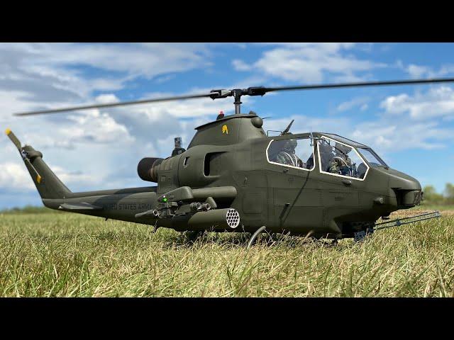 Museum Scale RC Bell AH-1 Cobra Helicopter (Starwood Scale Models) -- Bomberfield USA 2021