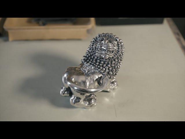 Watch how the Svenskt Tenn artisans create their tin masterpieces