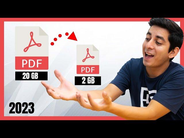 Como COMPRIMIR un Archivo PDF  REDUCIR PESO al máximo de un PDF PESADO (2023)