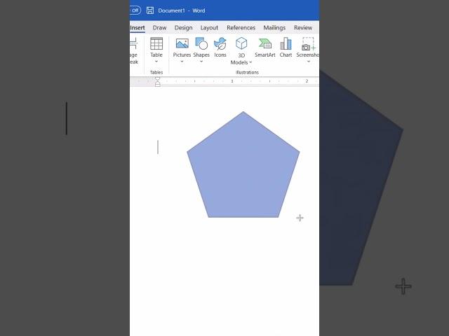 Insert Images into Shapes in Microsoft Word 🟦#shorts