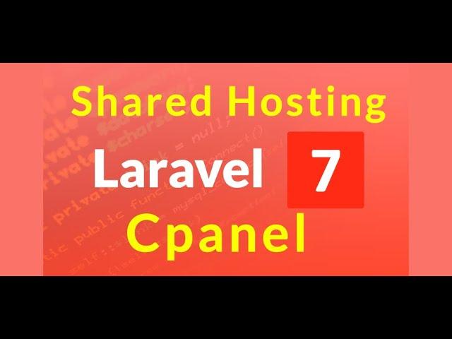 Hosting Laravel on Shared Hosting Cpanel