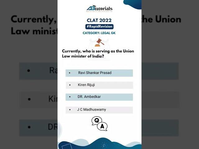 CLAT 2022 | Revision through Previous Years Questions | Legal  GK | AB Tutorials 