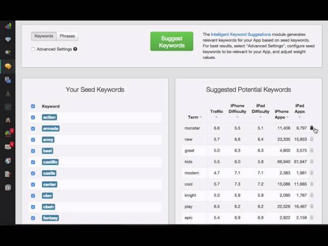 Find Quality Keywords With The Keyword Suggestions Module For App Store Optimization