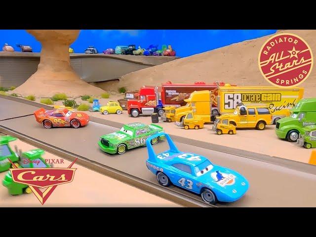 Radiator Springs All Stars Race | Lightning McQueen, The King, Chick Hicks & More | Pixar Cars