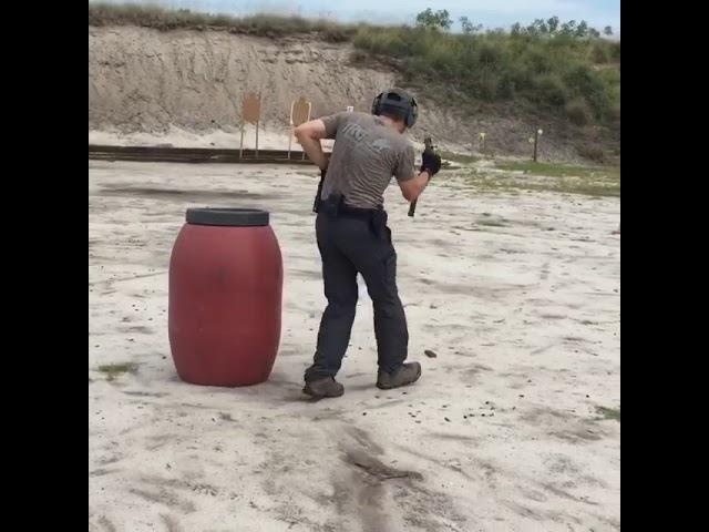 Culmination Exercise X drill of Tactical Performance Pistol course