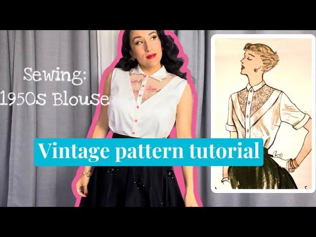 How To Make A 1950s Blouse | Easy Sewing Project