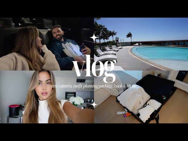 VLOG: new camera, cook dinner with me, outfit planning & packing + more!