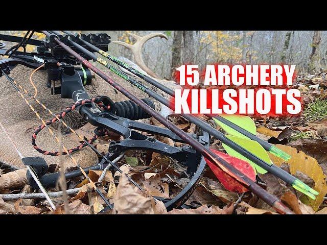 15 Archery KILLSHOTS in 4 MINUTES!!!! (Bowhunting Deer Compilation)