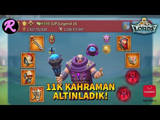 11K Kahraman olan Karanlık Üstat'ı Altınladık! | Lords Mobile