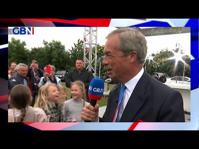 Nigel Farage speaks to the people of Codsall about the Platinum Jubilee celebrations