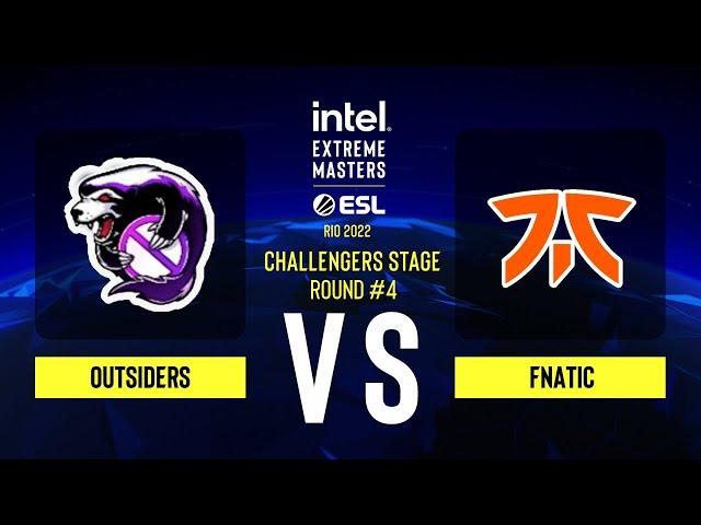 Outsiders vs. fnatic - Map 2 [Mirage] - IEM Rio Major 2022 - Challengers Stage - ROUND #4