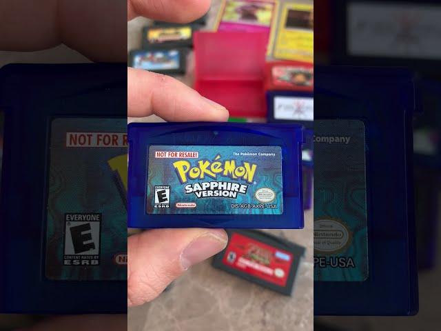 The Rarest Pokemon Sapphire Game In Existence, Nintendo's Not For Resale Cartridge Used For Demos.