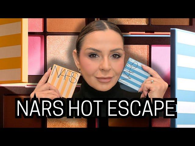  NEW MAKEUP .. NARS Hot Escape Palettes Apply and Compare!!