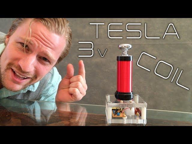 DIY 3 volt tesla coil MUSEUM QUALITY