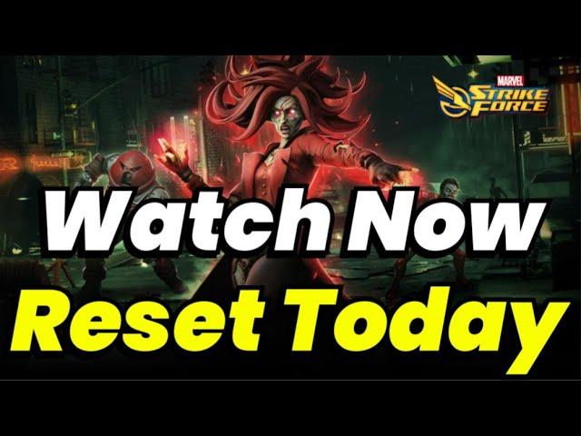 WATCH BEFORE HUGE RESET TODAY! BLADE & ZOMBIE SCARLET TODAY! HOARD CAMPAIGN! | MARVEL Strike Force