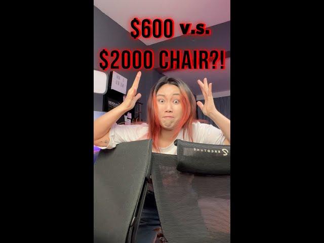 The “Best” Ergo Chair?! - $600 vs $2000  #shorts