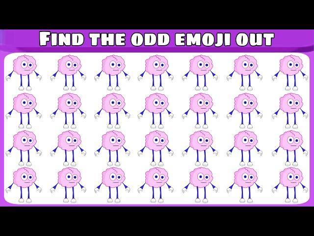 find odd emoji | spot the odd one out | emoji tube puzzle