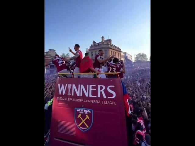 West Ham Parades Through East London 