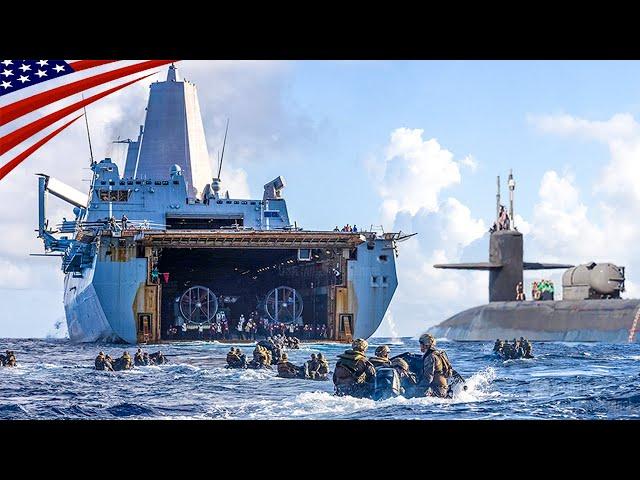 US Marines' Incredible Skills: Zodiac Boats Launch & Recovery from Ships, Submarines & Air